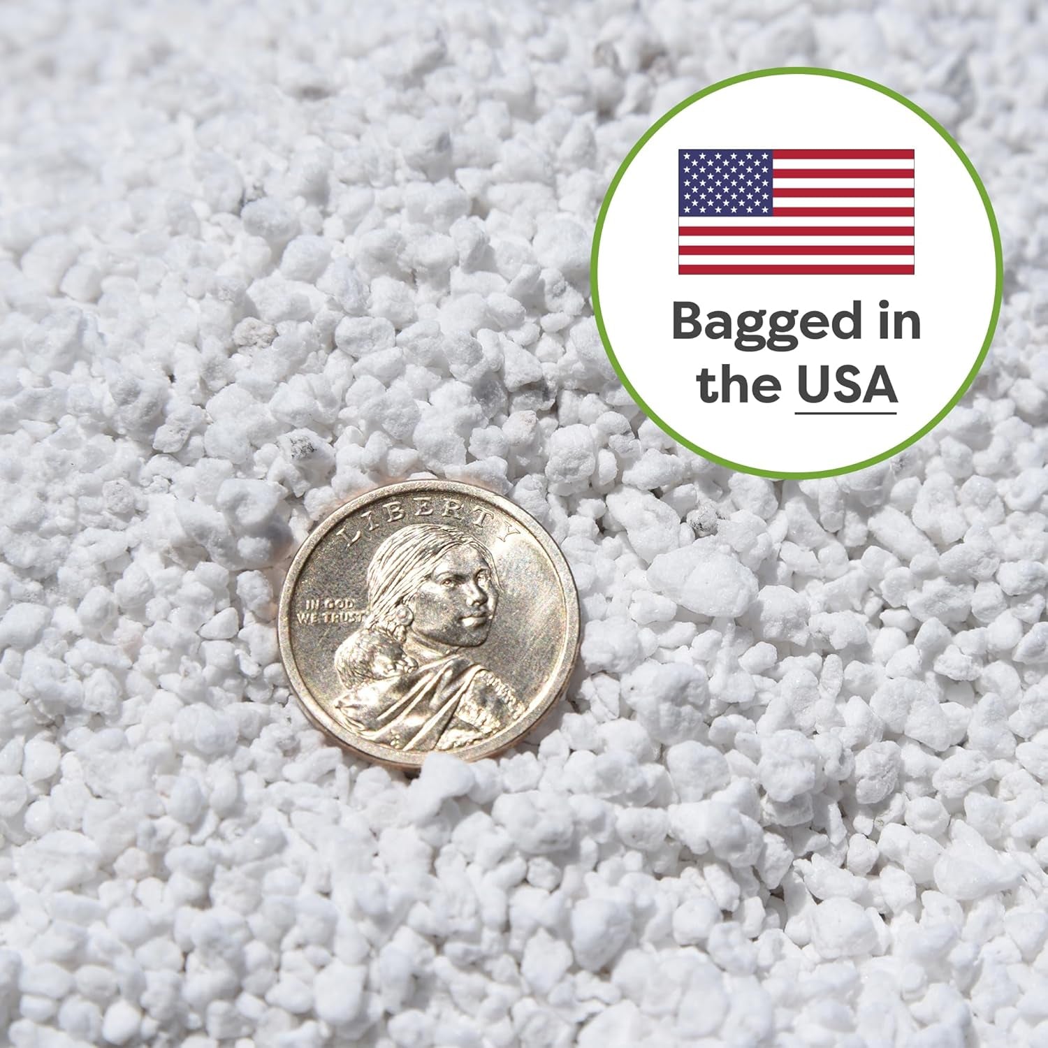 Organic Perlite by  ā Add to Soil for Indoor & Outdoor Container Plants for Drainage Management and Enhanced Growth (8Qts.)