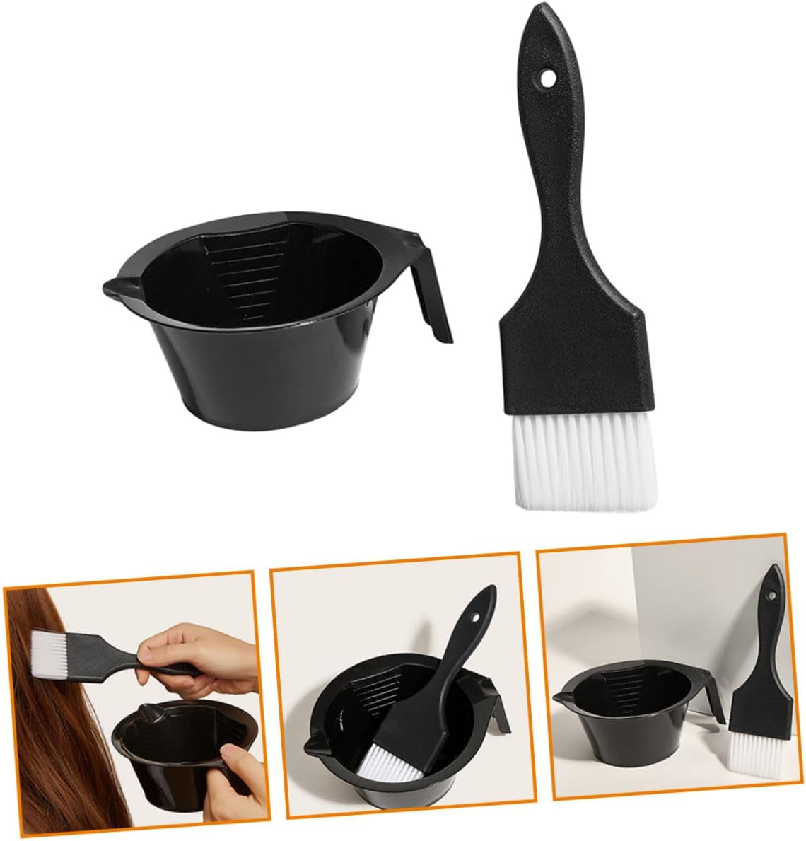 1 Set Hair Dye Brush Hair Dye Bowl Ing Coloring Mixing Bowl Coloring Brush Comb and Mixing